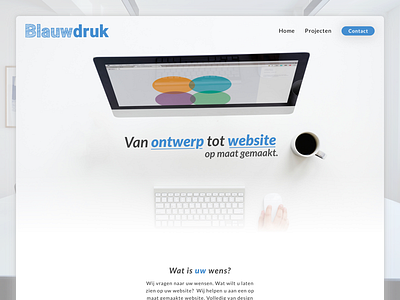 Blauwdruk Agency Homepage Web design