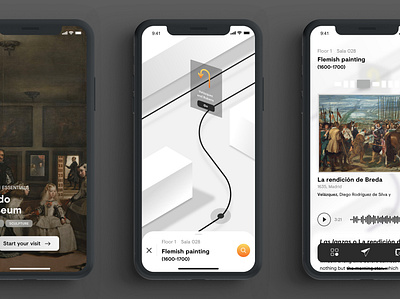 Museum Educator App Concept concept design isometric museums navigation perspective planning white