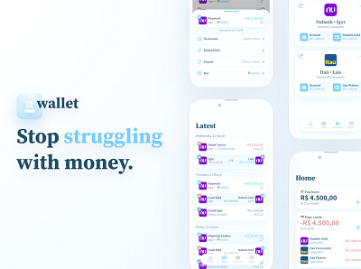 A kind approach to money - 2 app design finances money soft softdesign ui