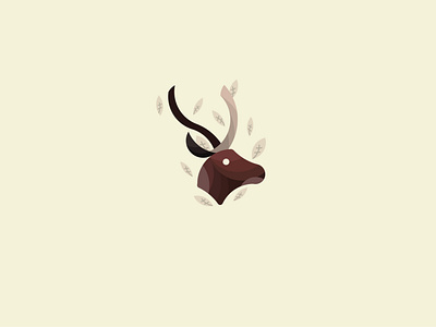 A cute deer animal brand branding deer design illustration logo vector
