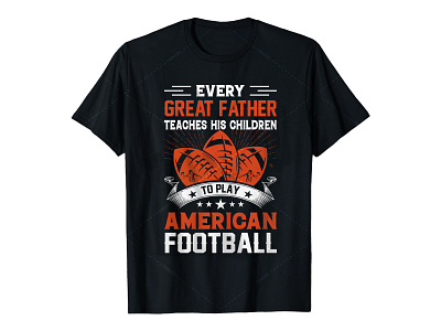 American football t-shirt design.