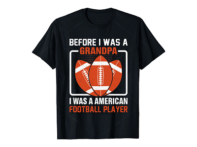 American football t-shirt design.