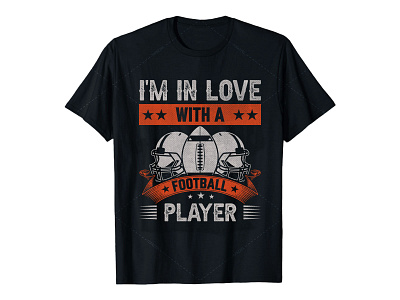 American football t-shirt design. americanfootball art branding customtshirt design football football vector footballclub footballshirt footballt shirtdesign graphic design illustration merchbyamazon pod shirt sports sportshirt t shirt typography vector