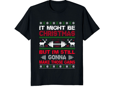 Christmas T-shirt Design.