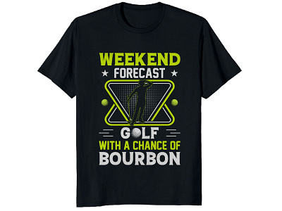 Golf T-shirt Design. art branding customtshirtdesign design golf golfball golfclub golftshirt golfvector graphic design illustration logo merchbyamazon printondemand progolf shirt sportsshirt tshirt typography vector