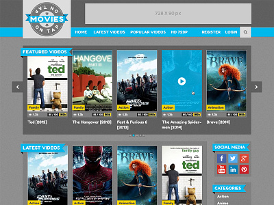 Movie Website Prototypes  Photos, videos, logos, illustrations