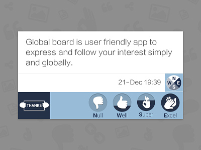 Global Board Rating Feature global board icons ratings