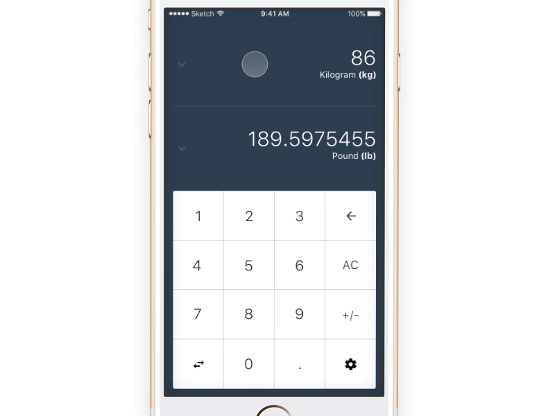 Daily UI Challenge #004 – Calculator