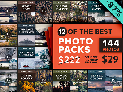 12 Best-Selling Photo Bundles (144 Photos) blog design download photography photos resources stock stockphotos webdesign
