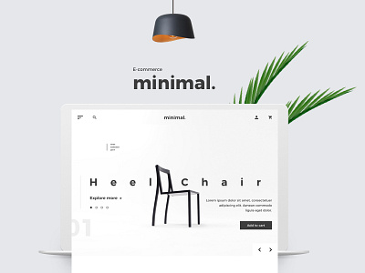 E-commerce Minimal Website