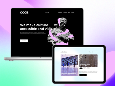 CCCB UX case study and redesign concept app branding case study concept design figma illustration ui ux