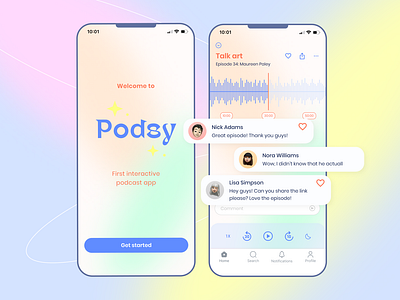 Interactive Podcast app