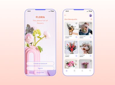 Flora app app branding design figma product design ui ux