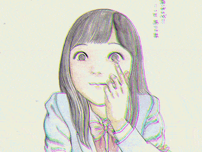 Shintaro Kago - Eye Girl animated illustration shintaro kago