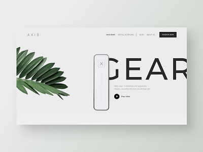 AXIS website concept