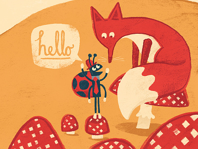 New Friends animals childrens book fox illustration kidlitart ladybird picture book