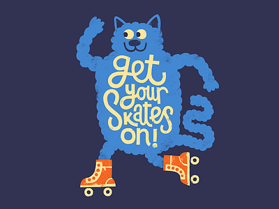 Get your skates on! character design childrens illustration illustration kidlitart lettering picture book typography