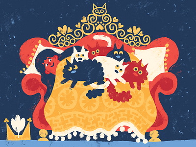 Sofa Snuggles cat cats character design childrens illustration illustration kidlitart picture book