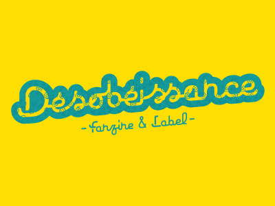 Désobéissance font pattern