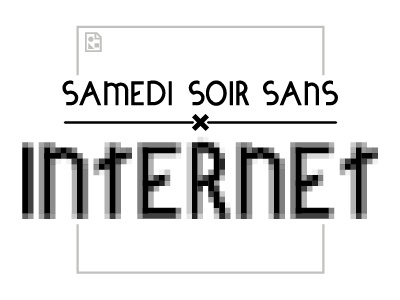 Saturday night without internet blog internet logo pixel saturday typography