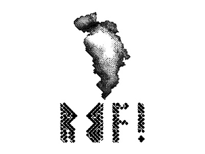 RBF! coal fire logo modular typography research smoke typography