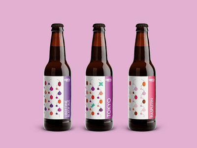 D.N.Ale beer beer design beer label grid hop malt packaging pattern