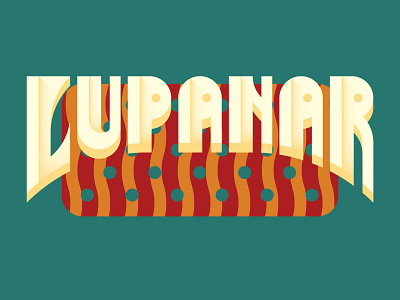 Lupanar art nouveau font logo pattern type design typography