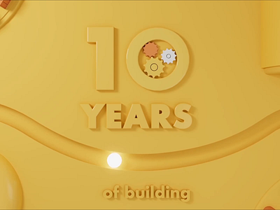 Oro 10th anniversary 3d animation anniversary ball branding cinema 4d design illustration motion graphics path redshift