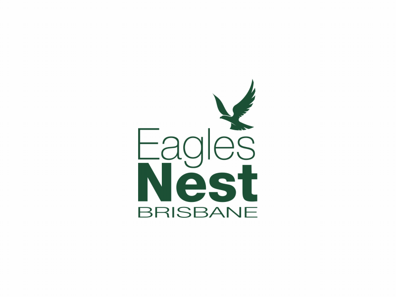 Eagles Nest Brisbane logo animation 2d animation bird eagle fly frame by frame gif logo