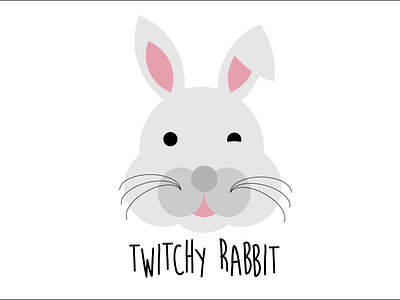 This is the complete logo, the other picture was cropped. branding bunny challenge cute design flat icon illustration logo logo challenge rabbit simple space thirty day logo challenge thirtylogo twitchyrabbit