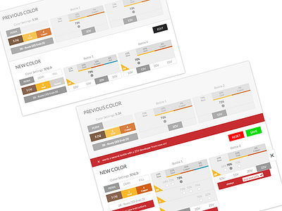 Color Interface chart color design flat interface notifications range simple ui