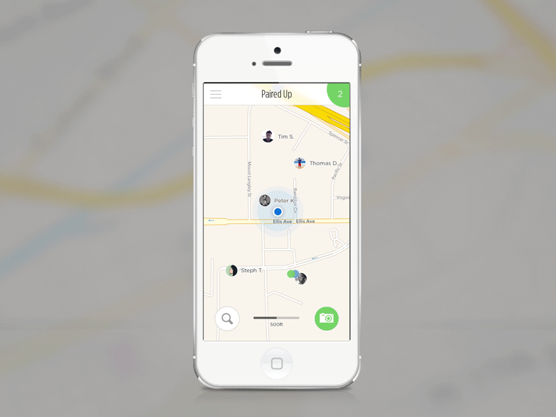 Geo-location iPhone App (GIF)