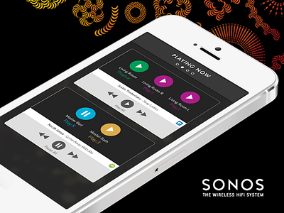 Sonos iPhone App Concept app application concept design interface iphone music sonos ui ux