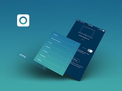 oneID App Layers app design devices flat home ios8 iphone layers management navigation security