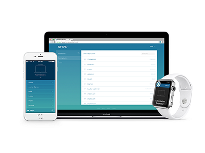 oneID - iPhone, Mac, Apple Watch apple authentication interface iphone manager oneid password ui ux watch