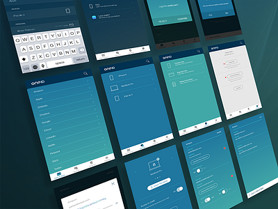 oneID iPhone App app identity interface ios iphone mobile oneid screens ui ux