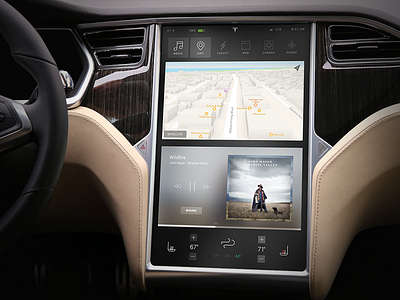 Tesla Dashboard Screen Concept
