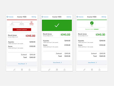 Mobile Invoice Tracker bill due invoice iphone mobile payment phone process receipt timeline tracker