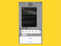 iMessage Emoji Text Reactions