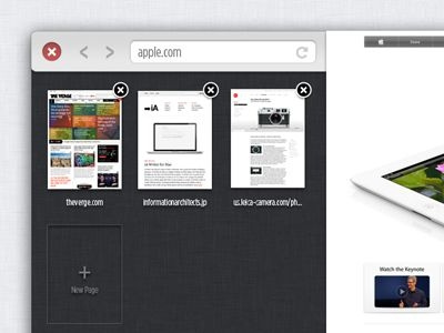 Web Browser Concept - Pages