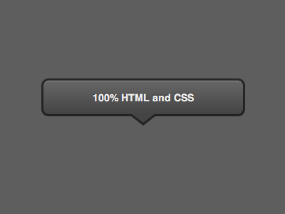 HTML / CSS Speech Bubble