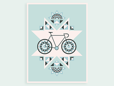 Bike Print bike geometric