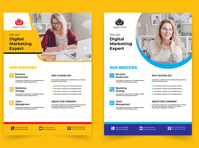 Corporate flyer template banner brochures design design flyer graphic design poster social media post design thumbnail vector