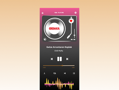 Music Player design ui ux