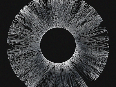 Iris 3d abstract design generative imagery render