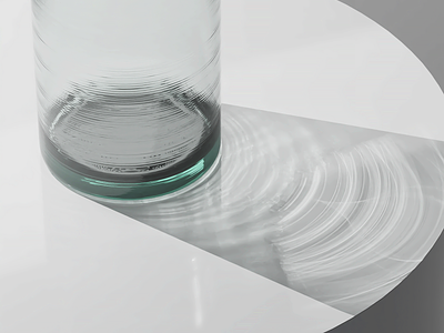 Study of Light 3d abstract casutics design generative glass luxcore redshift render