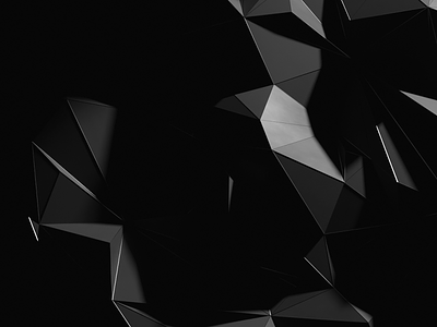 Polygons 3d abstract design generative render wallpaper