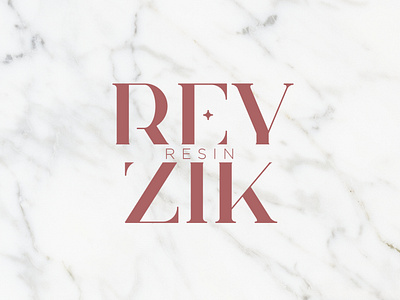 Reyzik Rezin Branding branding design elegance fun illustration logo pink vector