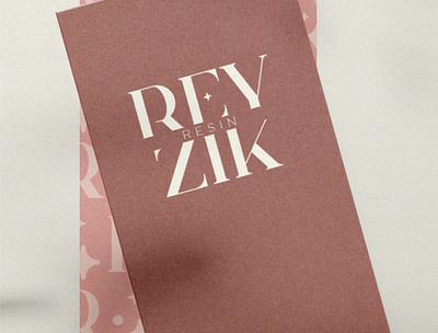 Reyzik Resin Card branding card design fun graphic design logo vector