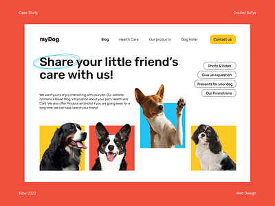 myDog Website Header